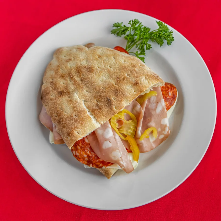 Mortadella panini from Fabrizio's